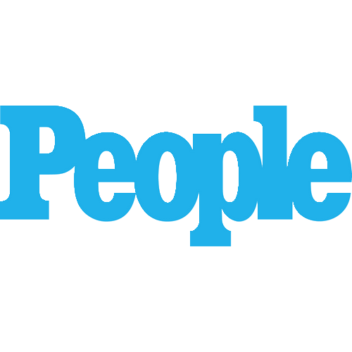 The logo for People magazine which is "People" in bold blue lettering