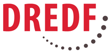 Logo for the Disability Rights Education and Defense Fund which spells "DREDF" in red lettering
