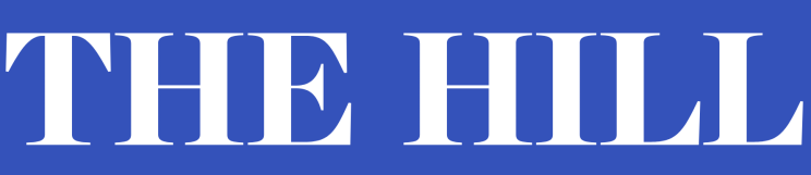 The Hill logo with white text and blue background