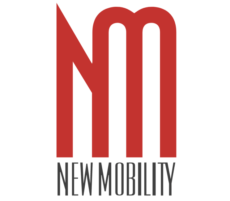 New Mobility Logo with red "NM" and "New Mobility