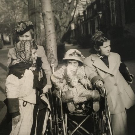 Judy_with Patry Wagner, unknown, Beth Wagner_Brooklyn_c 1952-55