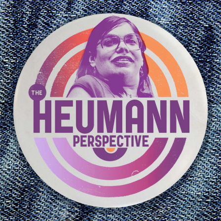 THP Final Logo The Heumann Perspective logo with a drawing of Judy on a button.